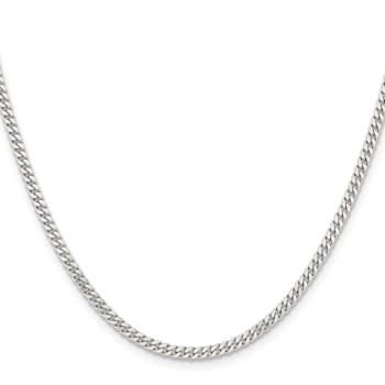 Stainless Steel 3mm Curb Link 18 inch Chain Necklace
