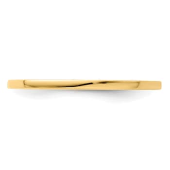 14K Yellow Gold 1.2mm Flat Stackable Expressions Band