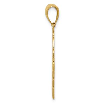 14k Yellow Gold GRANDMA Birthstone Charm Holder Pendant