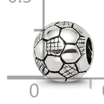 Sterling Silver Kids Soccer Ball Bead