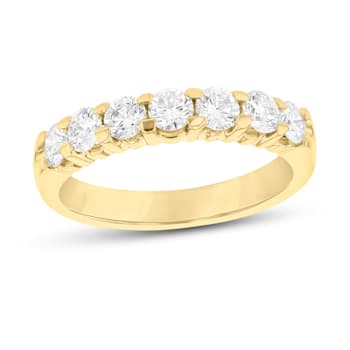 1.00cttw 7 Stone Diamond Band Ring in 14k Yellow Gold