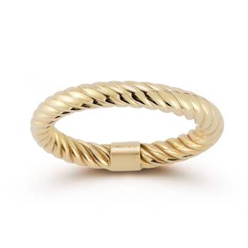 Bellissima Gold 14K Yellow Gold Bold Twist Ring
