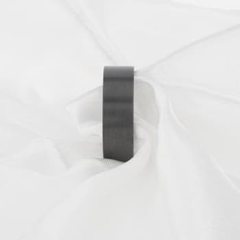 SAN BERNARDINO Brushed Finish Flat Black Titanium Men’s Wedding Band 8mm