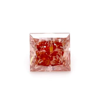3.15ct Deep Pink Princess Cut Lab-Grown Diamond SI1 Clarity IGI Certified
