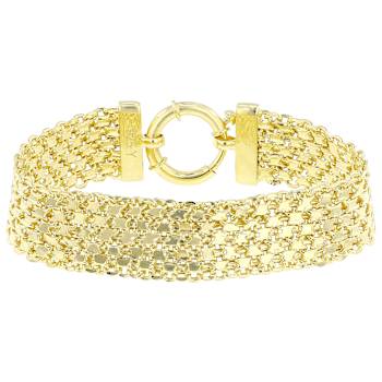 Multi-Row Bismark Chain Bracelet In 18K Gold Over Sterling Silver