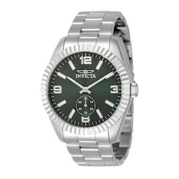 Invicta Specialty 43mm Green Dial Stainless Steel Band Quartz Watch