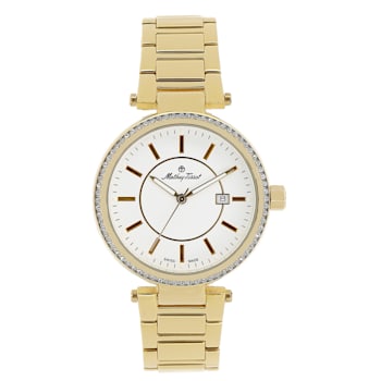 Mathey Tissot Women's Classic White Dial Yellow Stainless Steel Watch