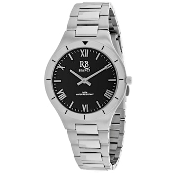 Roberto Bianci Women's Eterno Black Dial, Stainless Steel Watch