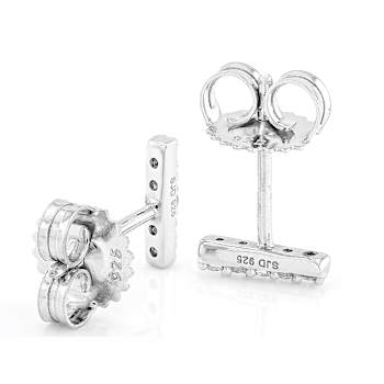 Lab-Grown Diamond Stud Earrings In Sterling Silver