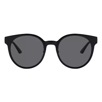 Gucci Black Frame / Gray Round Polarized Lens Sunglasses