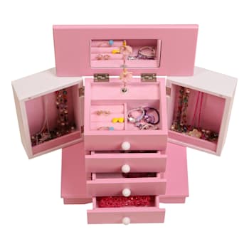 Mele and Co Elise Girls Wooden Musical Ballerina Jewelry Box