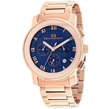 Oceanaut Men's Riviera Blue Dial, Rose Stainless Steel Watch