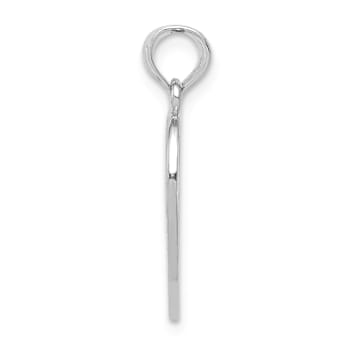 Rhodium Over 14k White Gold Textured Enameled Mother-Daughter
Break-apart Pendant
