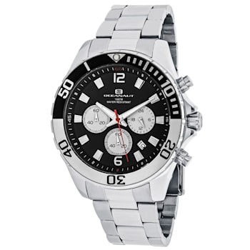 Oceanaut Men's Sevilla Black Dial, Stainless Steel Watch
