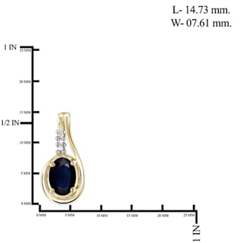 Black Sapphire 14K Gold Over Sterling Silver Earrings 1.10ctw