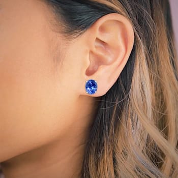 14K White Gold and Tanzanite Earring 7.85ctw