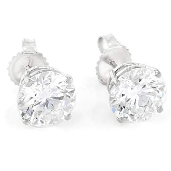 Lab-Grown Diamond Stud Earrings In 14K White Gold 5.00ctw