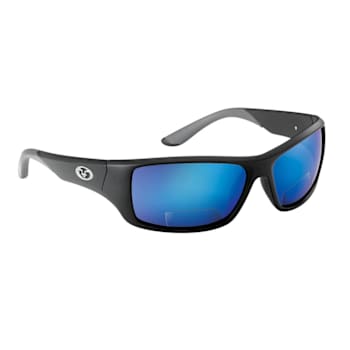 Flying Fisherman Triton Polarized Sunglasses Matte Black Frame/Blue
Mirror Bifocal Reader +2.00 Lens