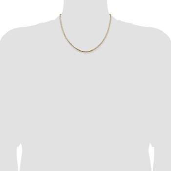 14k Yellow Gold 2.5mm Box Chain 18"