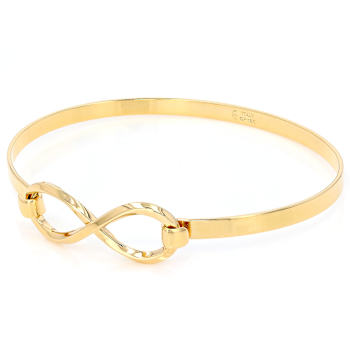 Infinity Bracelet In 18K Gold Over Bronze