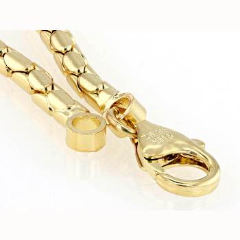 Cardano Link Bracelet In 18K Gold Over Bronze