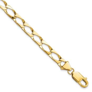 10k Yellow Gold 5.75 Fancy Link Bracelet