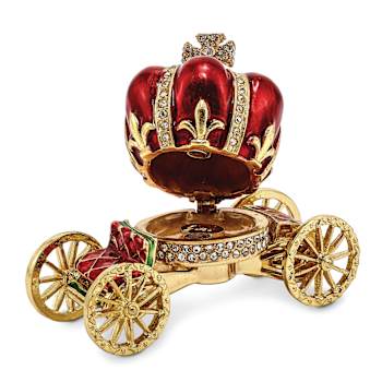 HER MAJESTY'S CROWN Carriage Trinket Box