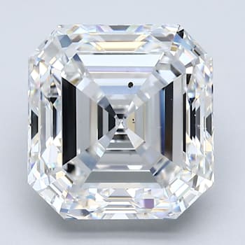 5.14ct White Square Octagonal Mined Diamond F Color, SI1, GIA Certified