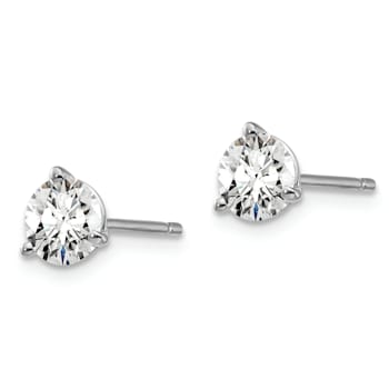 Certified White Lab-Grown Diamond G-H SI 14k White Gold Martini Stud
Earrings 1.00ctw