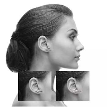 14k Yellow Gold Cubic Zirconia Stud Earrings - 3MM