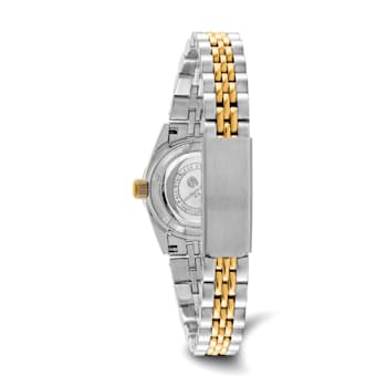Ladies Charles Hubert Two-tone Stainless Band Silver-White Dial Watch