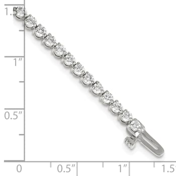 14K White Gold Lab Grown Diamond VS/SI GH, Tennis Bracelet