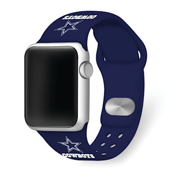 Gametime Dallas Cowboys Navy Silicone Band fits Apple Watch (42/44mm
M/L). Watch not included.
