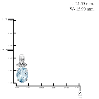 Oval Sky Blue Topaz & Accent White Diamond Sterling Silver Earrings 0.50ctw