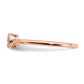 14K Rose Gold First Promise Diamond Promise/Engagement Ring 0.10ctw
