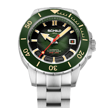 Schild Hermann Swiss Automatic Green Dial White Stainless Steel Band
Limited Edition Watch