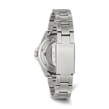 Ladies Charles Hubert Stainless Steel Band Blue Dial Watch