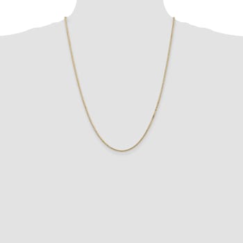 14k Yellow Gold 1.5mm Box Chain 24"