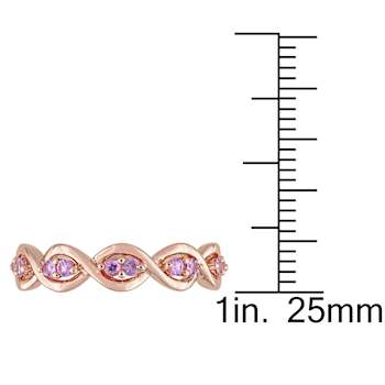 Pink Sapphire 14K Rose Gold Ring 0.30ctw