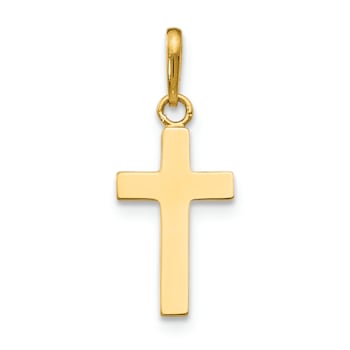 14k Yellow Gold Children's Cross Pendant