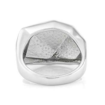 Sculptural Dome Statement Ring In Sterling Silver