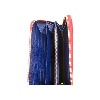 Dolce and Gabbana Ibiscus Continental Leather Wallet