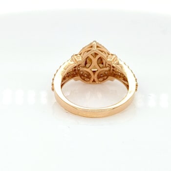 2.01 Ctw Brown Diamond and 0.79 Ctw White Diamond Ring in 14K YG