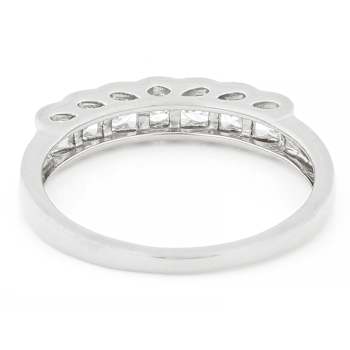 Polished Lab-Grown Diamond Band Ring 0.45ctw In Sterling Silver