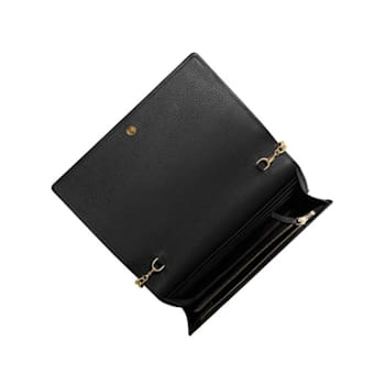 Gucci Soho Wallet on Chain Black Leather Crossbody Clutch Bag