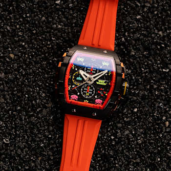 Nubeo Magellan Chronograph Space Invaders Red Stainless Steel Band
Limited Edition Watch
