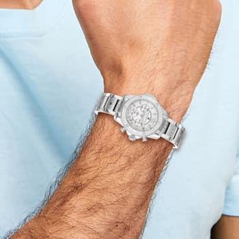 Charles Hubert Ladies Stainless Steel Silver Dial Watch