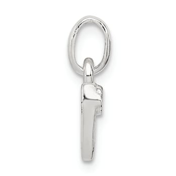 Sterling Silver Letter N with Enamel Pendant