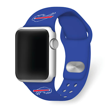 Gametime Buffalo Bills Blue Silicone Band fits Apple Watch (42/44mm
M/L). Watch not included.