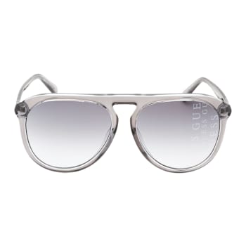 Guess Grey Aviator Frame / Gradient Smoke Lens Sunglasses